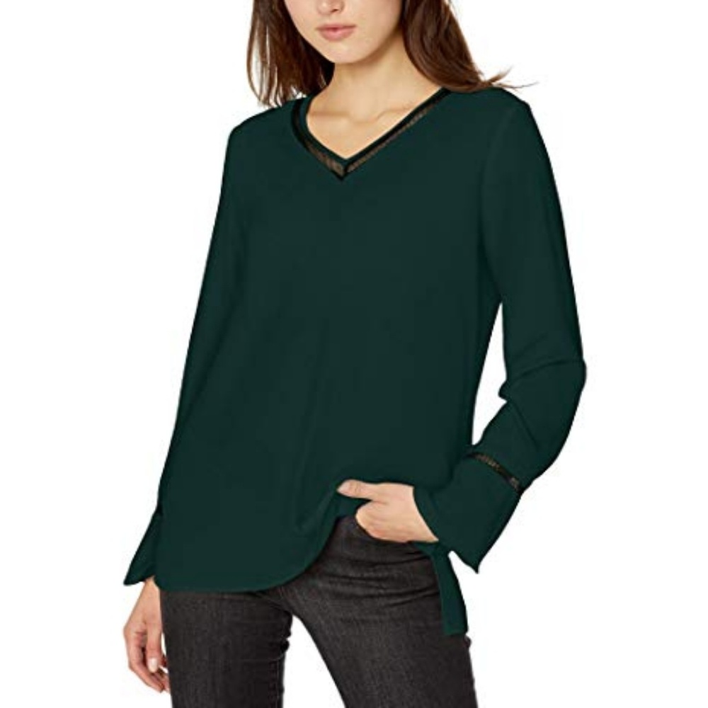 Calvin Klein Blouse Size XSmall Green - Picture 1 of 3